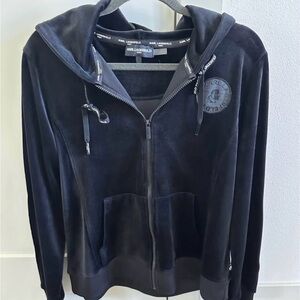 Karl Lagerfeld Black Velvet Jacket